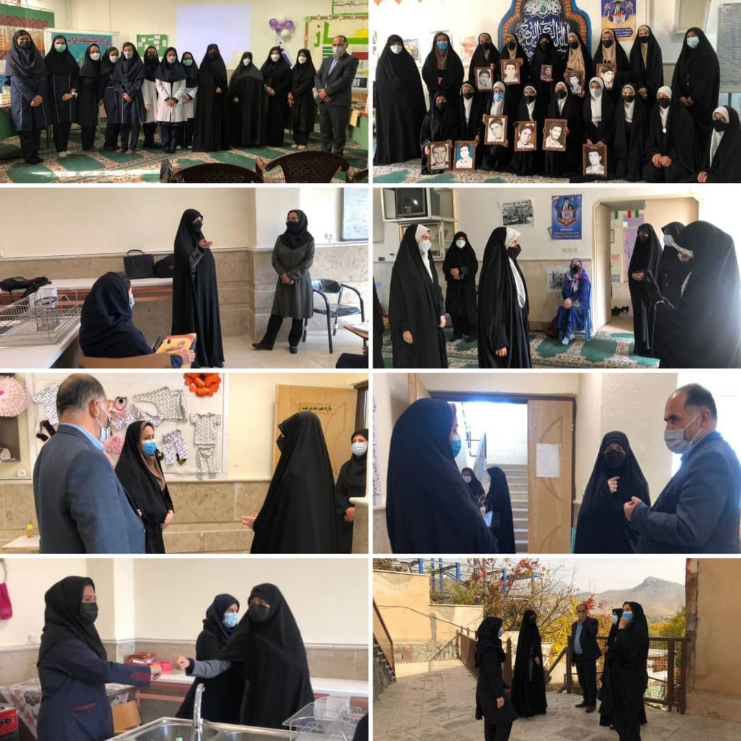 بازدید مدیریت آموزش و پرورش دماوند از هنرستان حضرت زینب (س) و دبیرستان خبازی