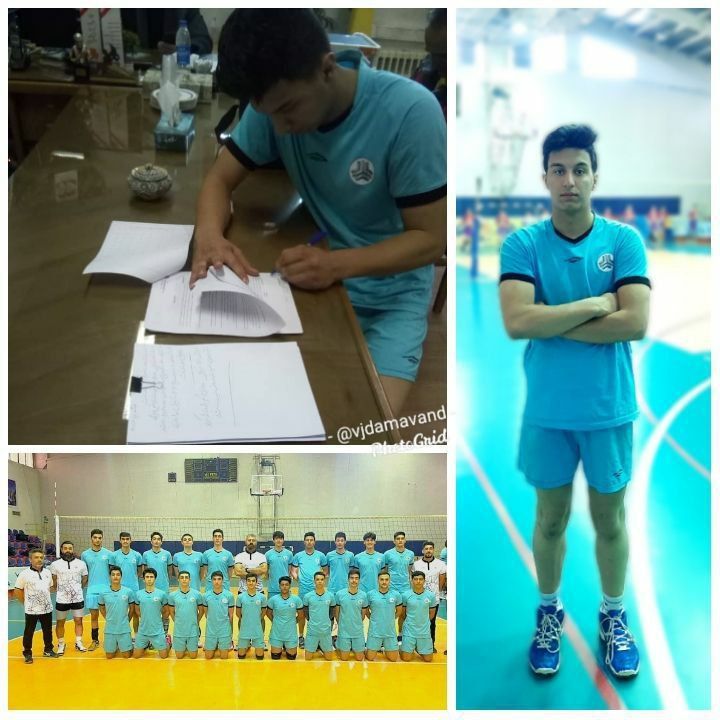آیدین اکبری نوجوان والیبالیست شهرستان دماوند به تیم والیبال سایپا پیوست