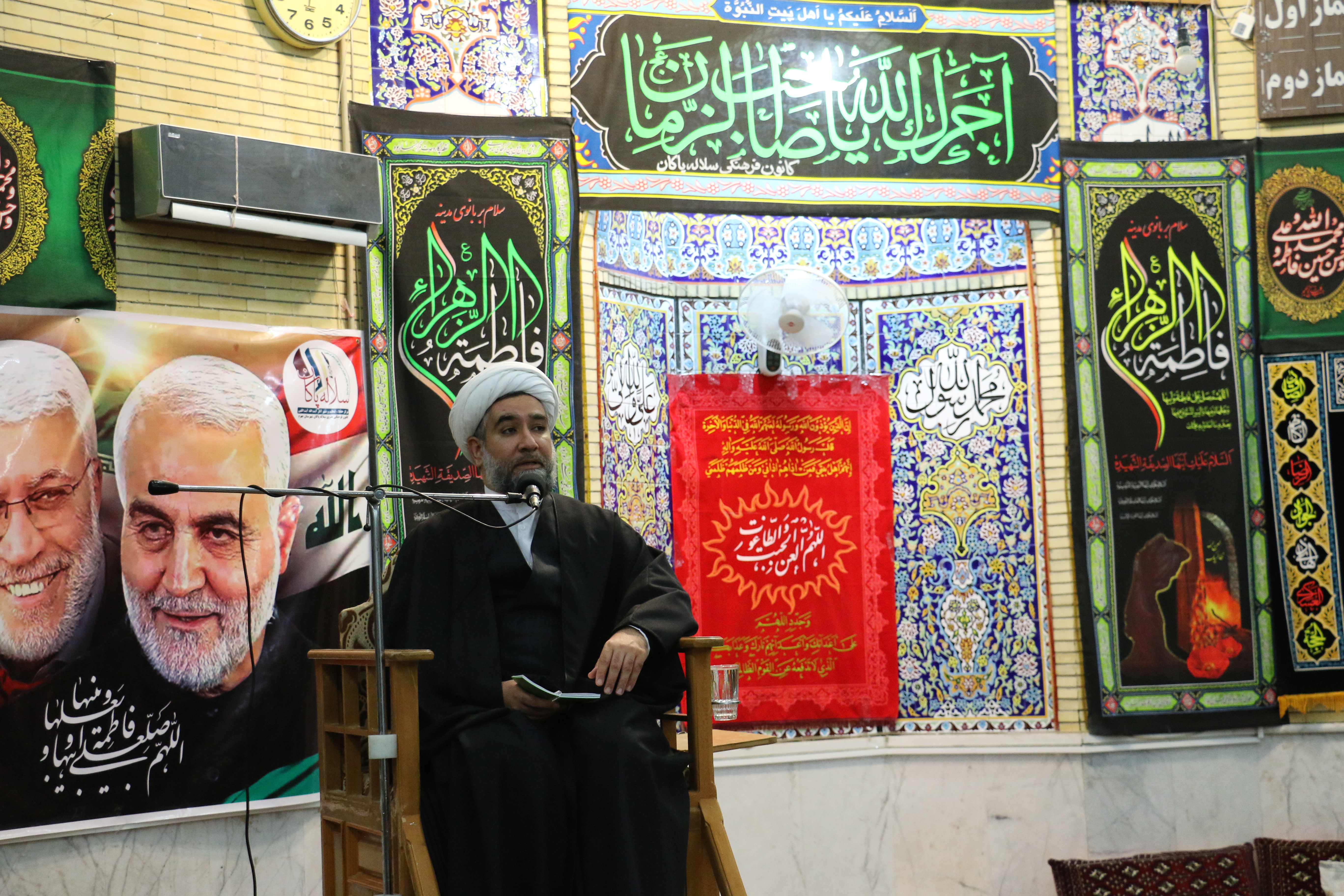 شهادت حضرت زهرا، مسجد صاحب الزمان، محمد امین فتاحی، محسن ذاکری، سلاله پاکان