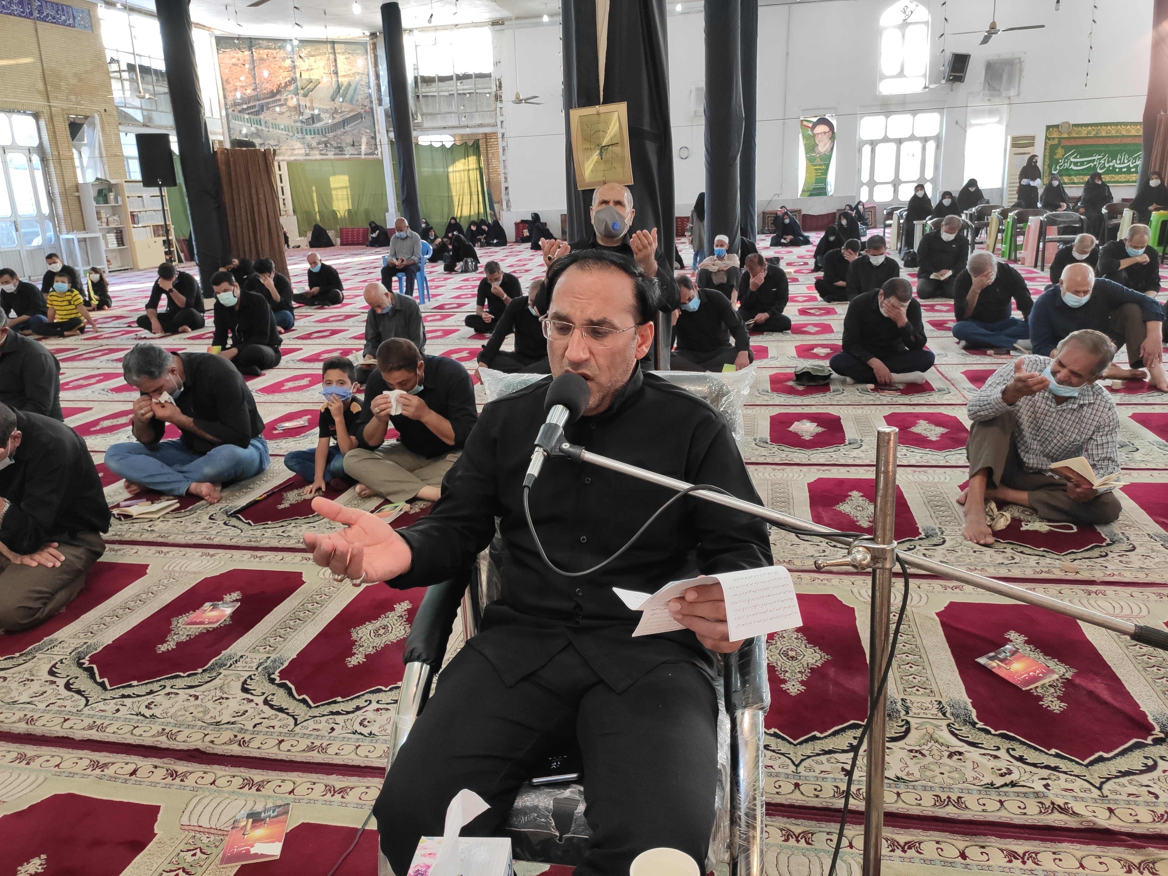 محسن ذاکری، زیارت عاشورا، رروز تاسوعا، مسجد صاحب الزمان، سلاله پاکان 