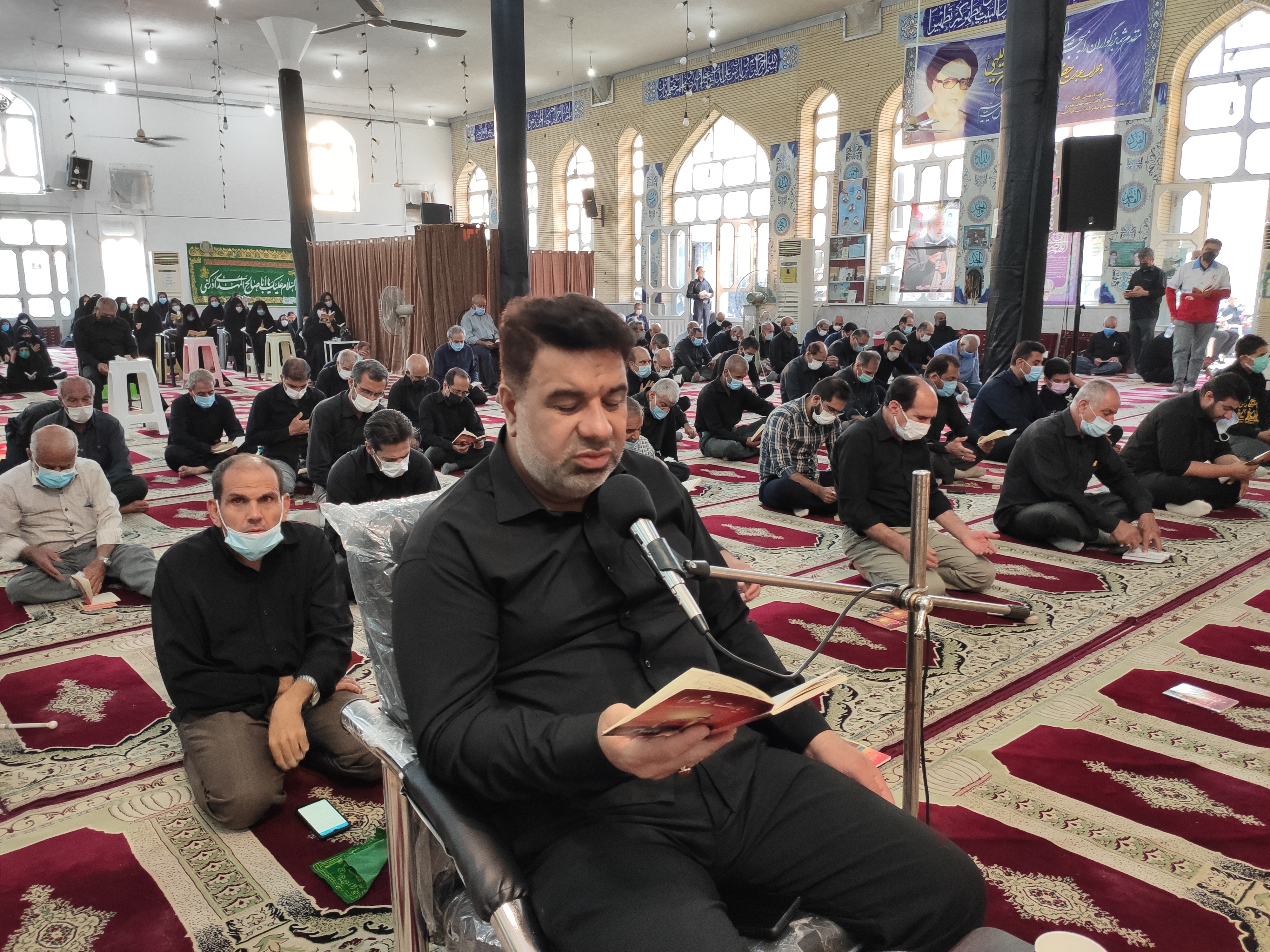زیارت عاشورا، روز تاسوعا، مسجد صاحب الزمان، سلاله پاکان، ابوالفضل قناعت پیشه