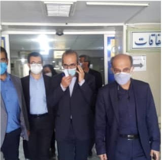 بازدید سرزده دکتر حسینی سرپرست دانشگاه علوم پزشكي شیراز به همراه دکتر رضاییان معاونت بهداشتی دانشگاه از بیمارستان بعثت اشکنان