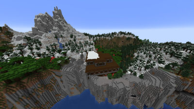 minecraft snow island mansion seed