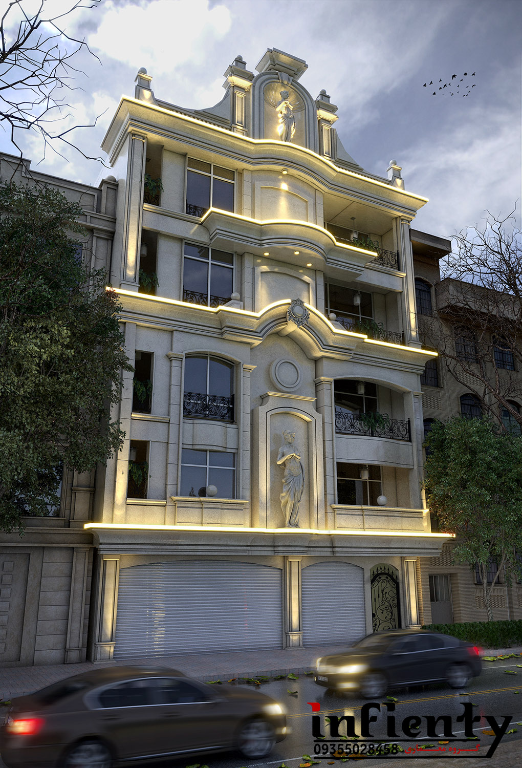 طراحی نمای کلاسیک