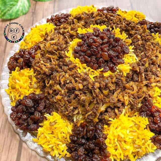 عدس پلوی خوشمزه👌