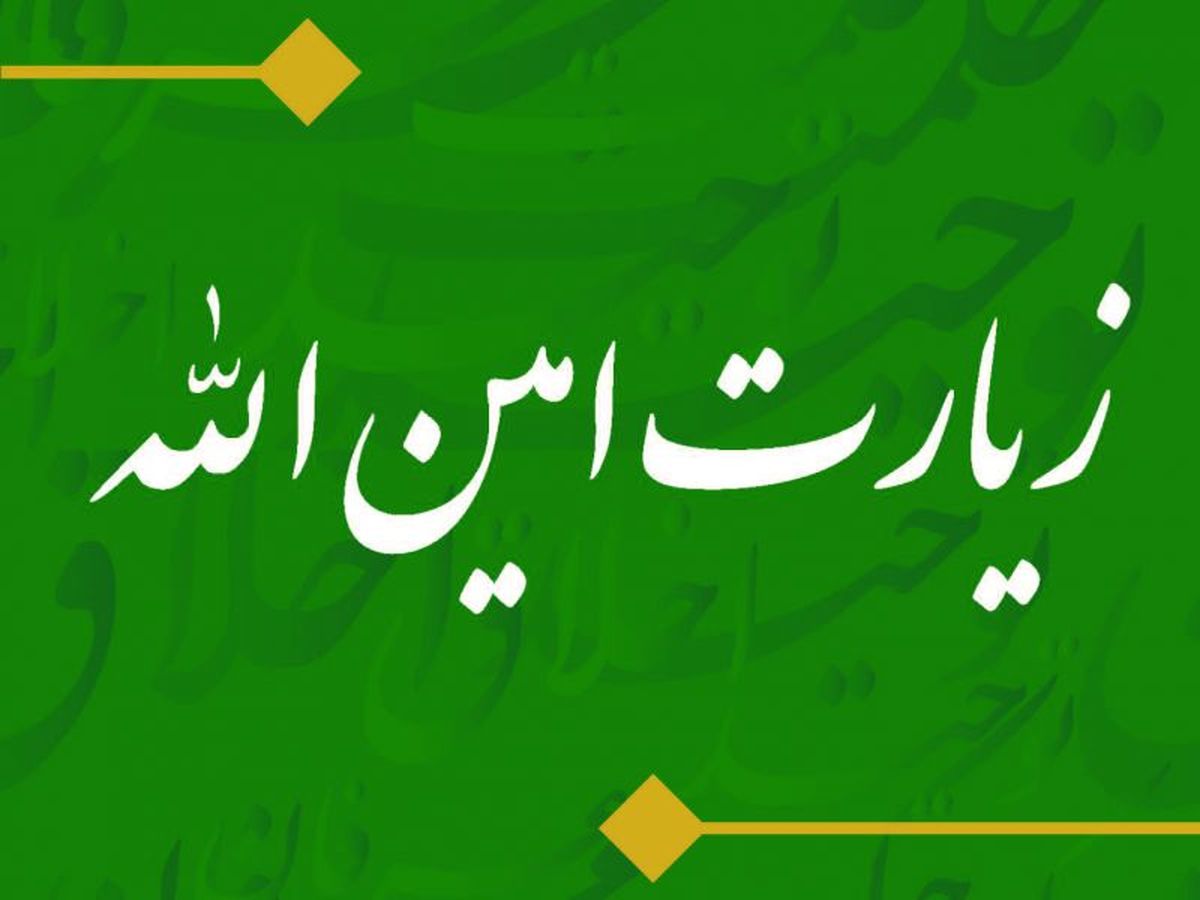 زیارت امین الله ، امیرالمومنین، امام علی، سلاله پاکان 