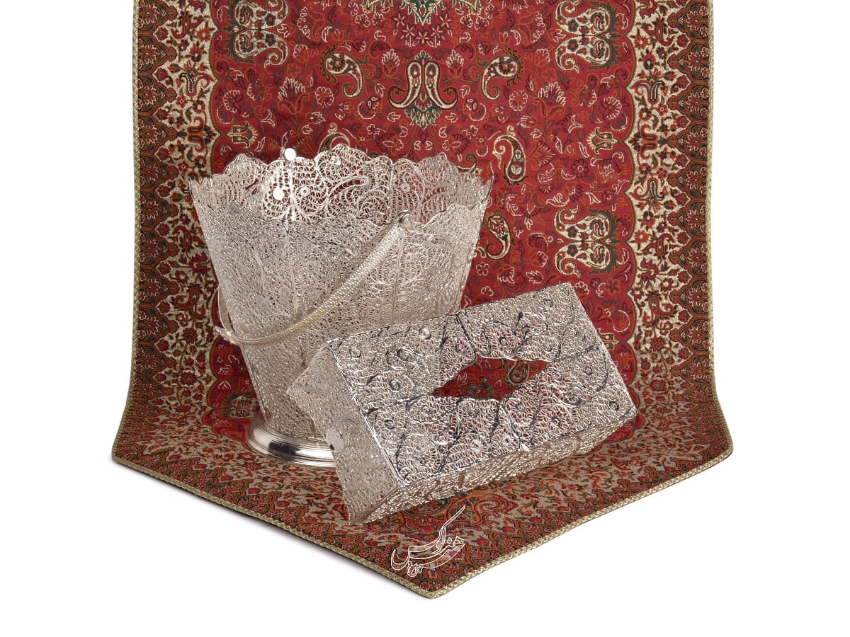 سطل و جادستمالی ملیله کاری