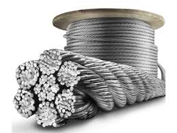 سیم بکسل فولادی - طناب فولادی-Wire rope-مفتول استلس استیل-مفتول گالوانیزه و غیر گالوانیزه